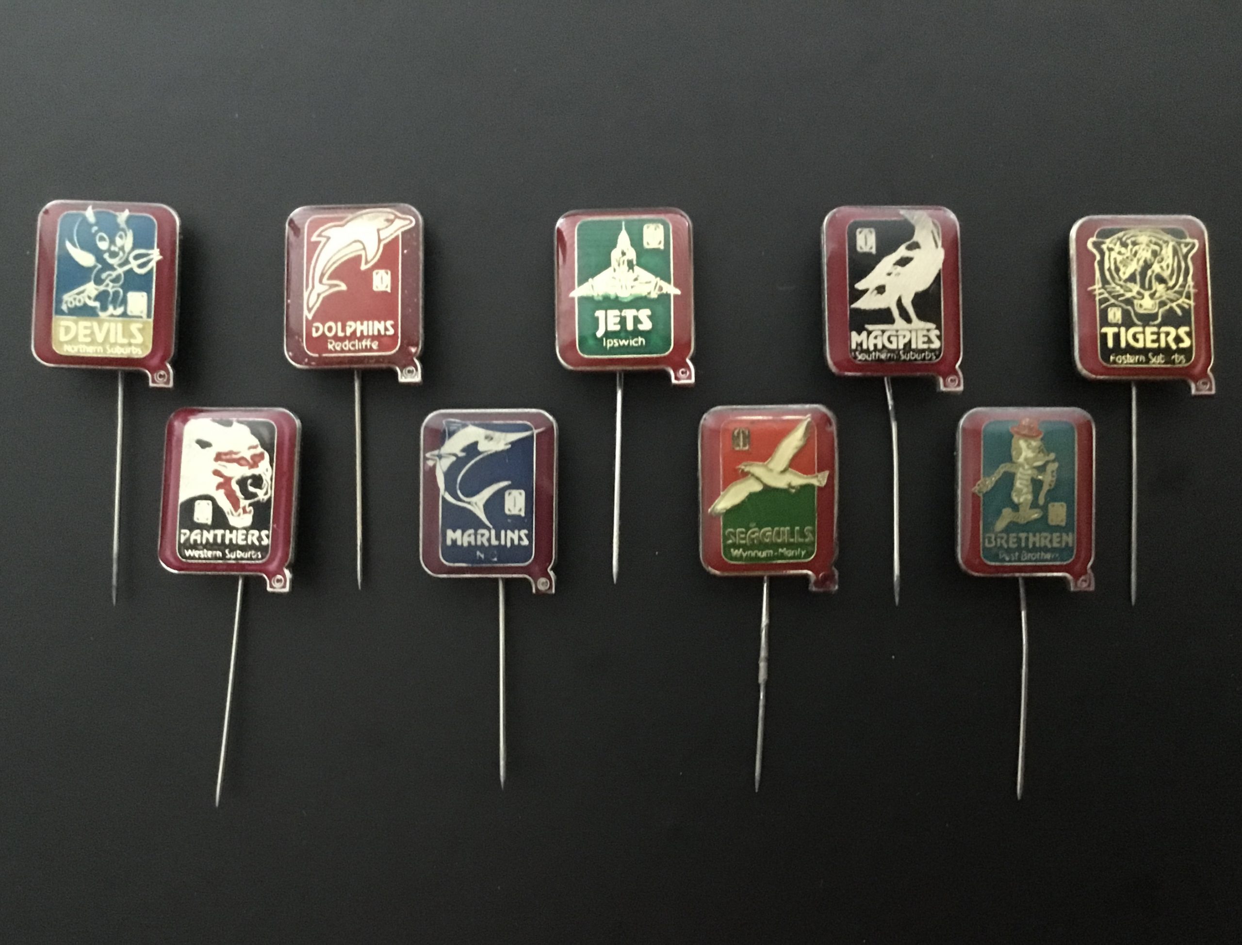1982 QRL Winfield State League Stick Pins